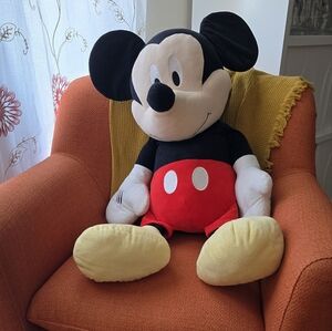 Disney Mickey Mouse Plush - Black, Red, White, Cream